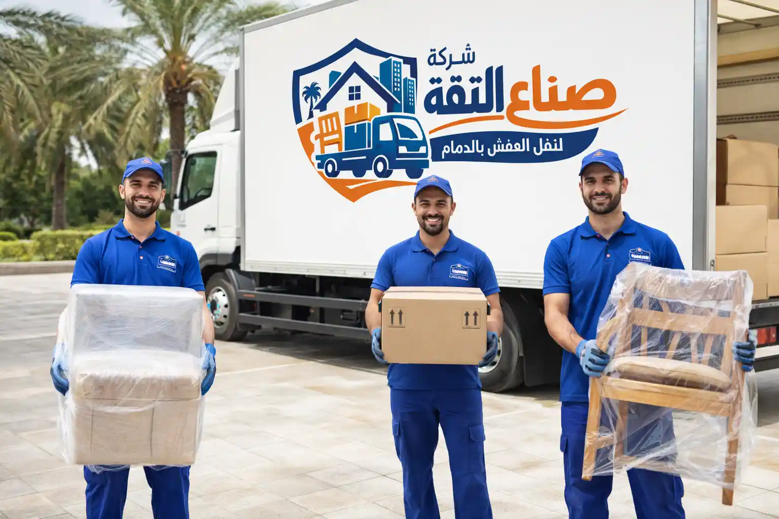 نقل عفش بالدمام بخدمة احترافية من شركة صناع الثقة لنقل الأثاث.